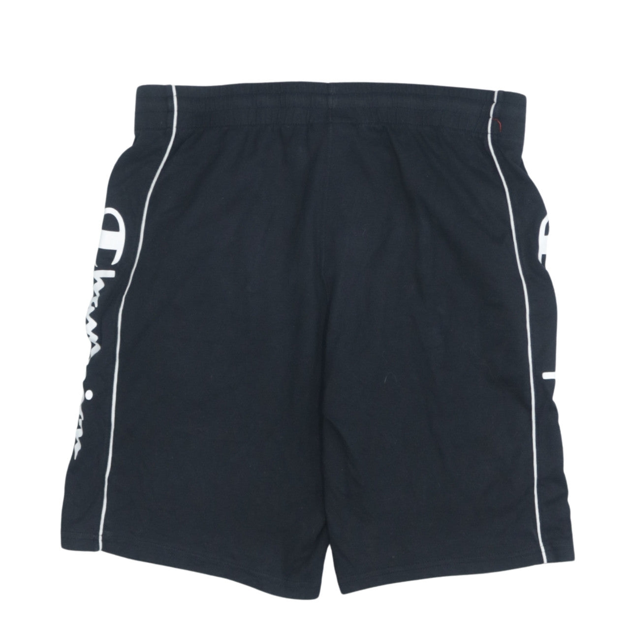 Champion Men’s Black L Sweat Shorts Elastic Waist Logo Casual Sportswear