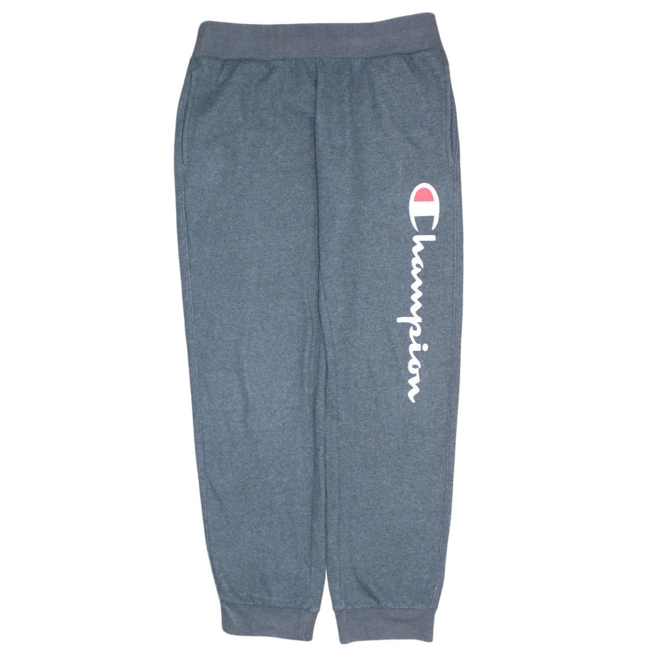 Champion Men Grey Sweatpants Medium Regular Fit Tapered Logo