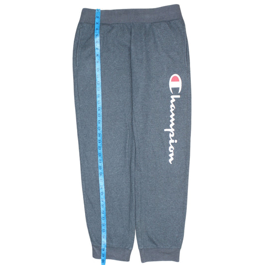 Champion Men Grey Sweatpants Medium Regular Fit Tapered Logo