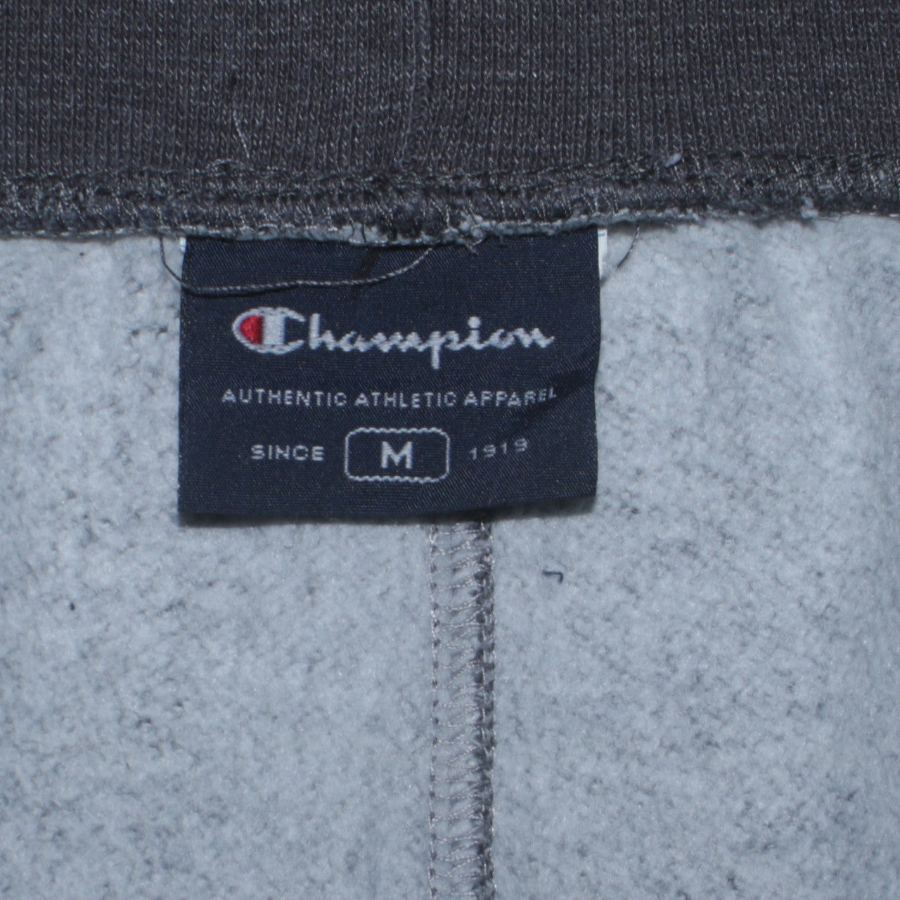 Champion Men Grey Sweatpants Medium Regular Fit Tapered Logo