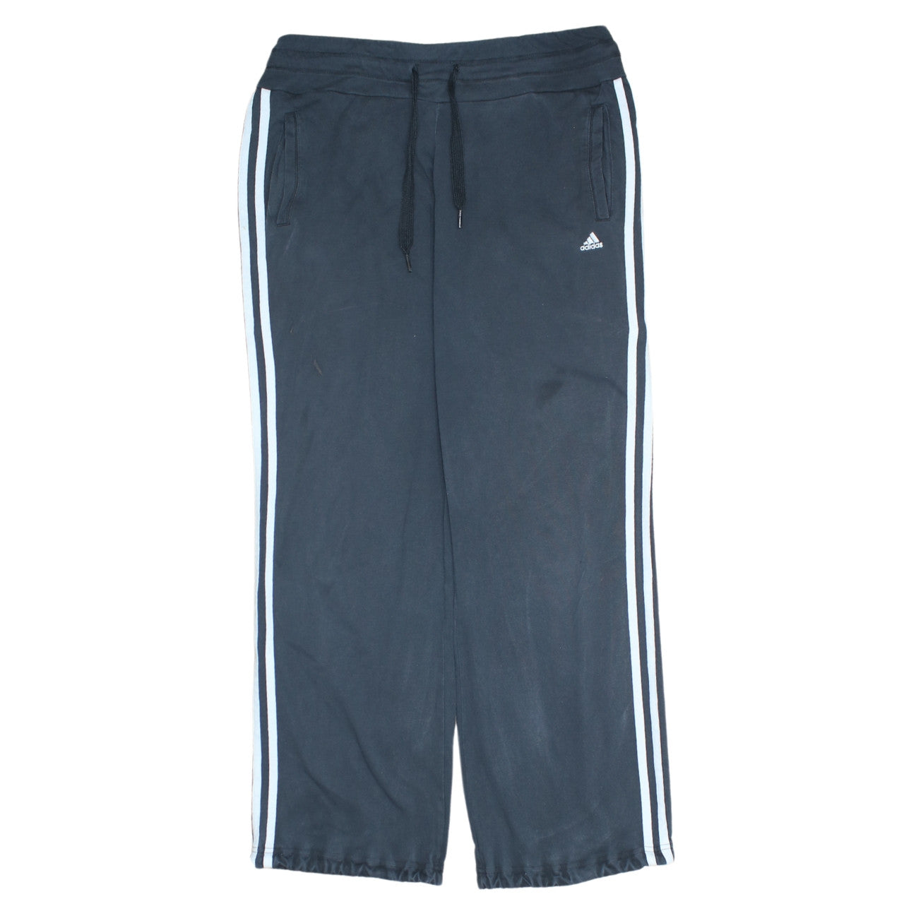 Adidas Womens Black Sweatpants Size 8-10 Straight Leg Casual