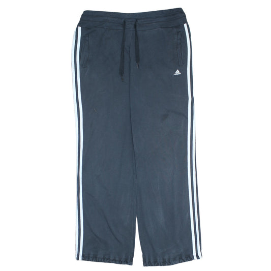 Adidas Womens Black Sweatpants Size 8-10 Straight Leg Casual