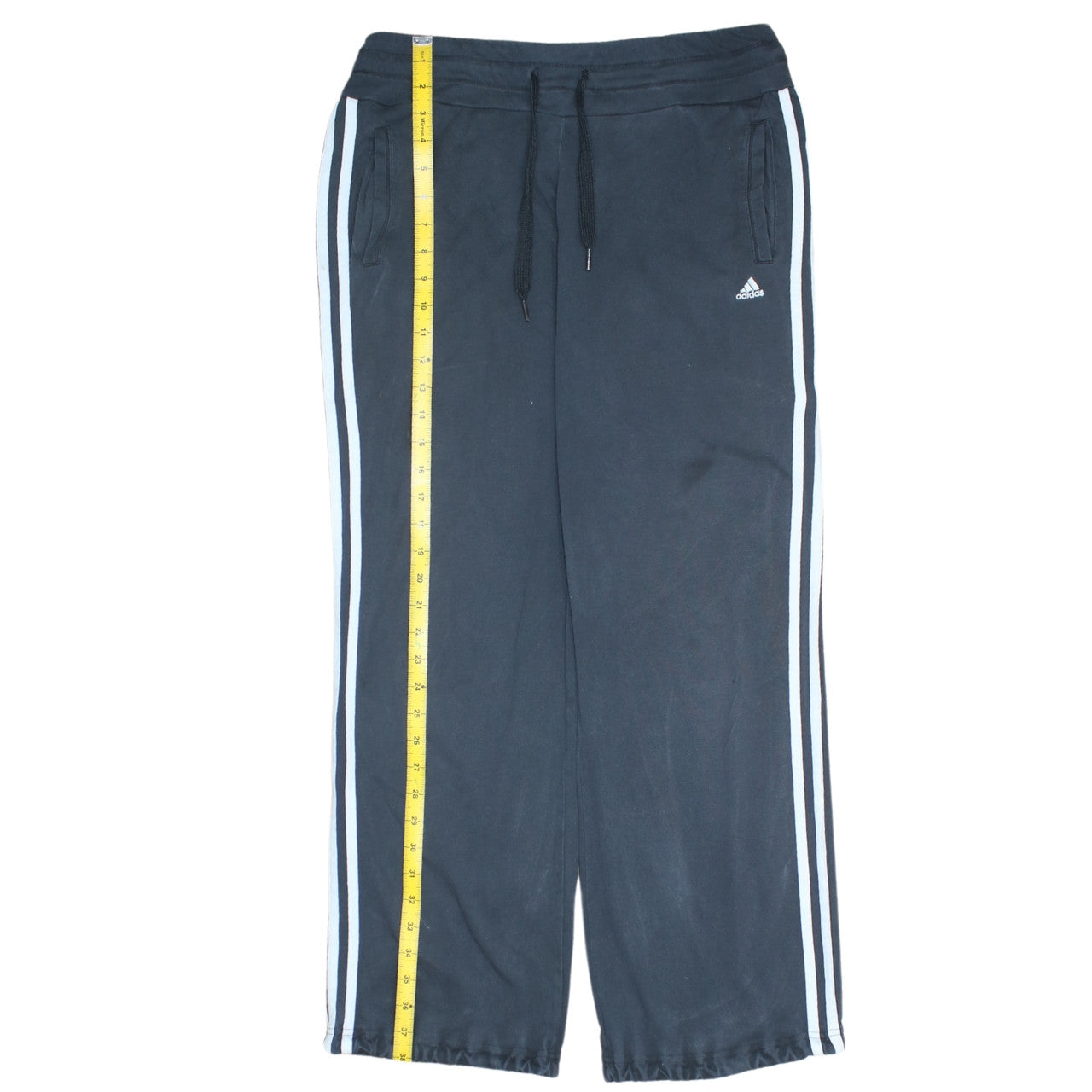 Adidas Womens Black Sweatpants Size 8-10 Straight Leg Casual