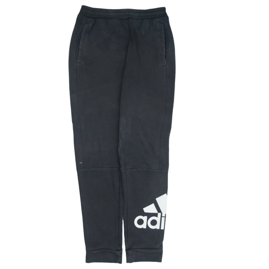Adidas Mens Black Sweatpants S Tapered Logo Casual Joggers