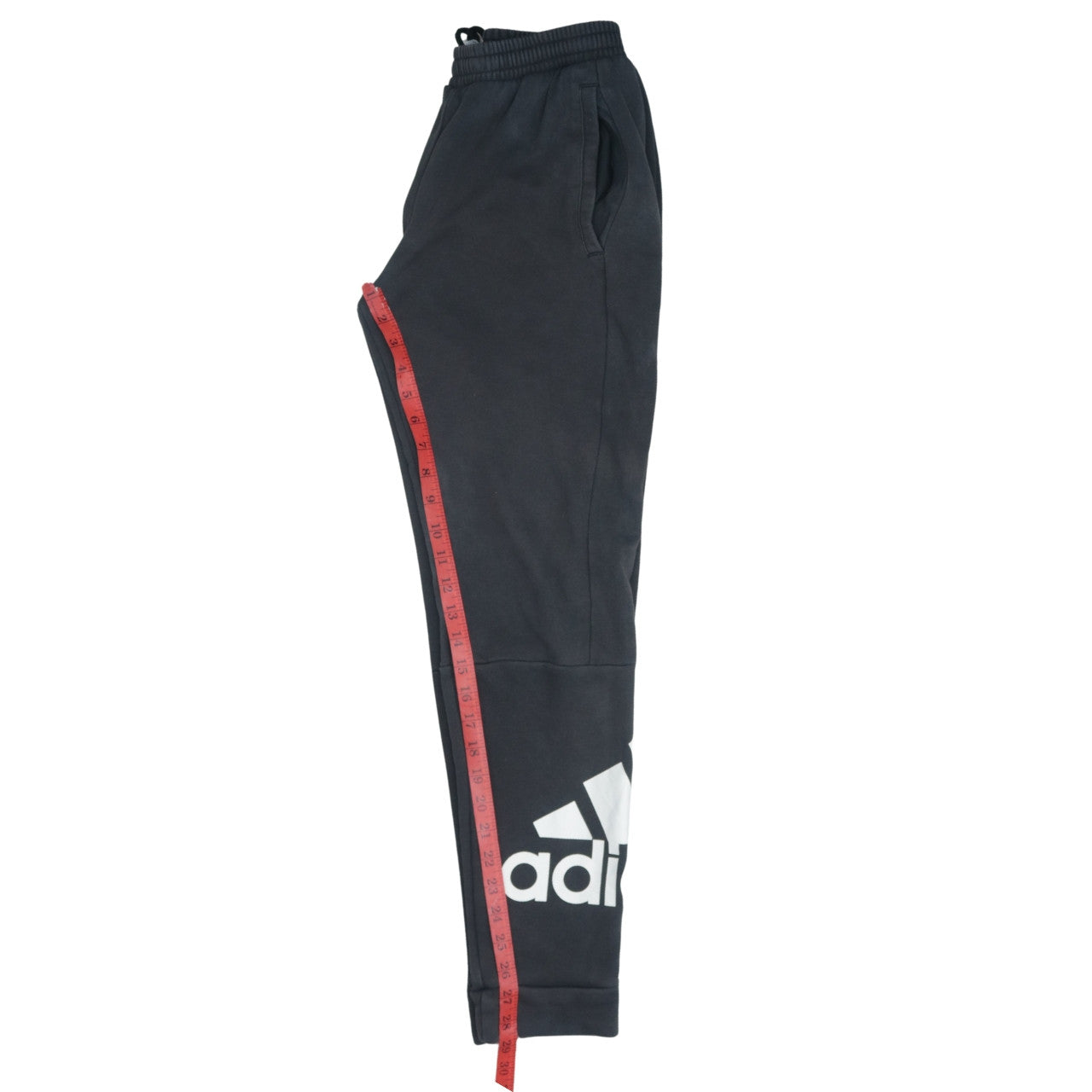 Adidas Mens Black Sweatpants S Tapered Logo Casual Joggers