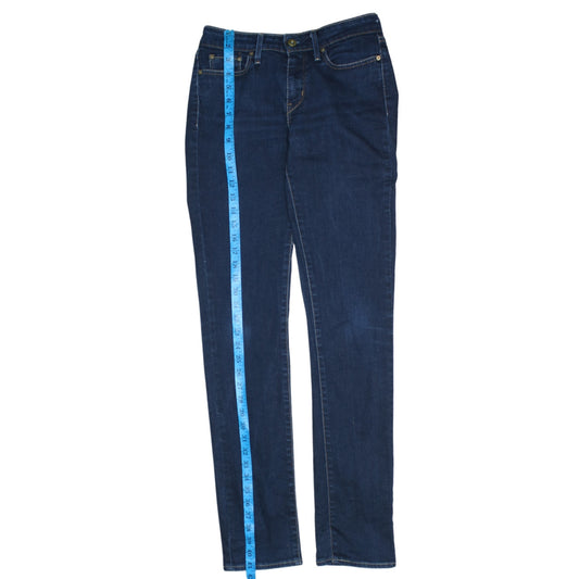 Levi's Womens Blue Slim Fit Jeans Size W27 Skinny Denim