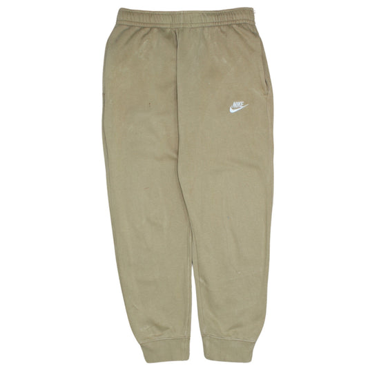 Nike Women Beige Jogger Sweatpants Size S Cotton Blend