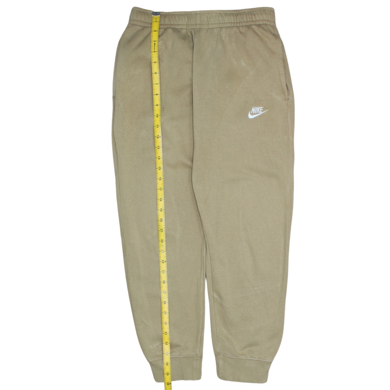 Nike Women Beige Jogger Sweatpants Size S Cotton Blend