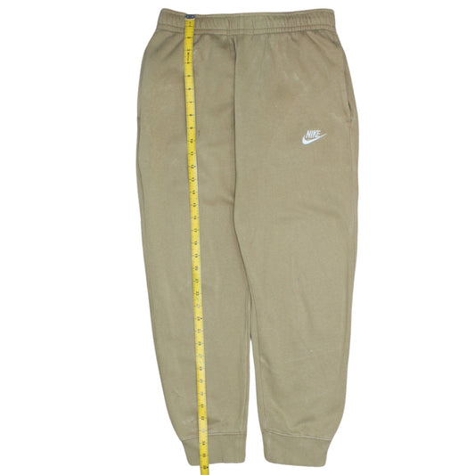 Nike Women Beige Jogger Sweatpants Size S Cotton Blend