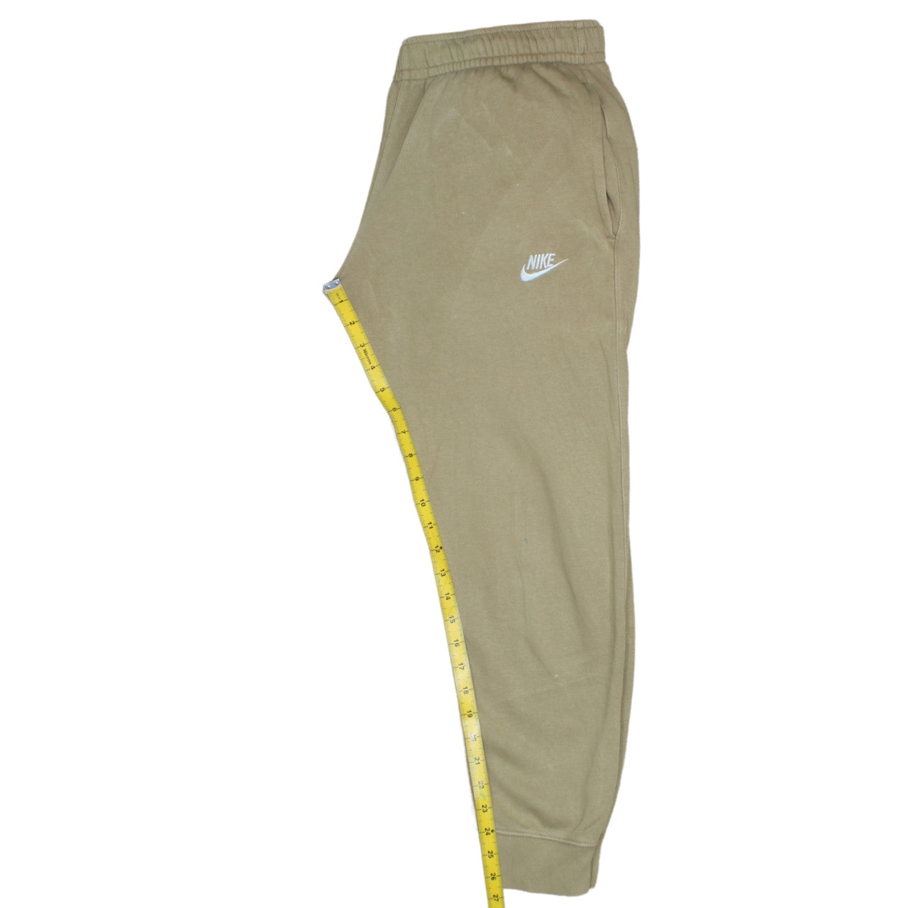 Nike Women Beige Jogger Sweatpants Size S Cotton Blend
