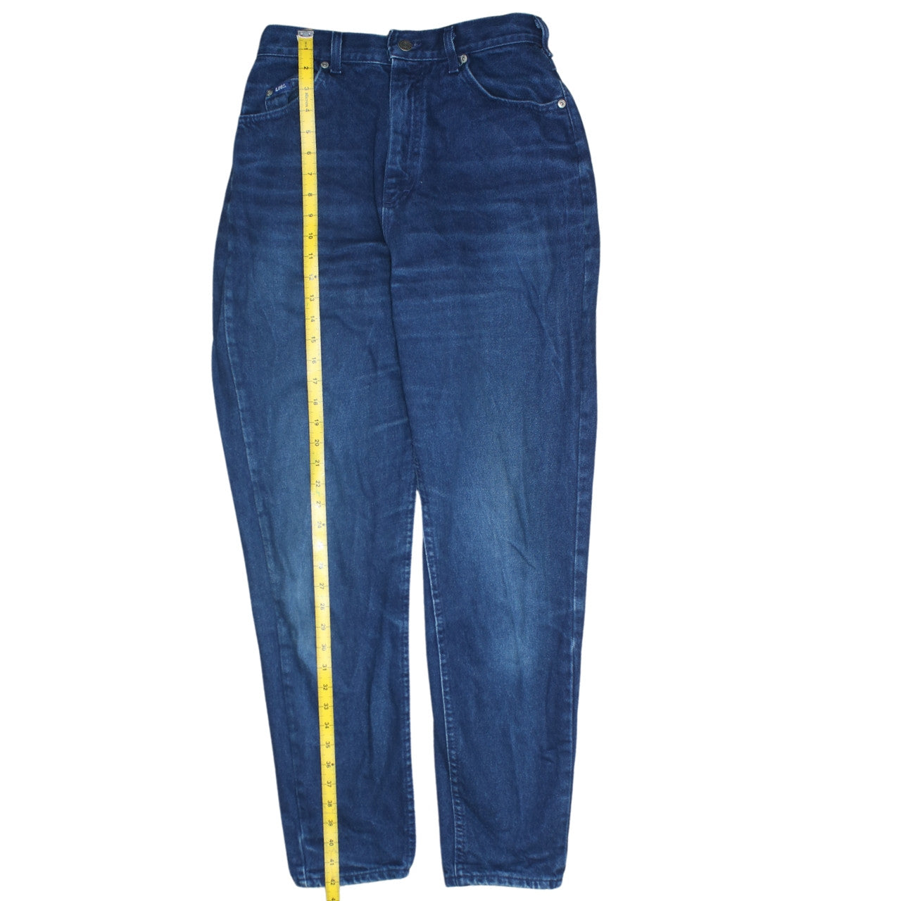 Lee Womens Blue Size 12 High Rise Mom Jeans Vintage Denim