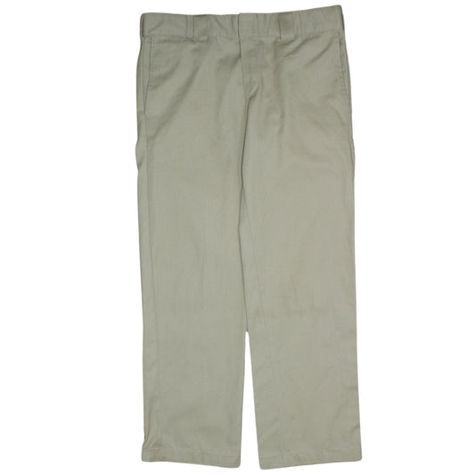 Dickies Men's Beige Slim Fit Chino Trousers 32x30 Workwear
