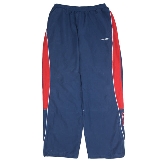 Reebok Mens Blue Red Logo Sweatpants Sports Trousers Size M