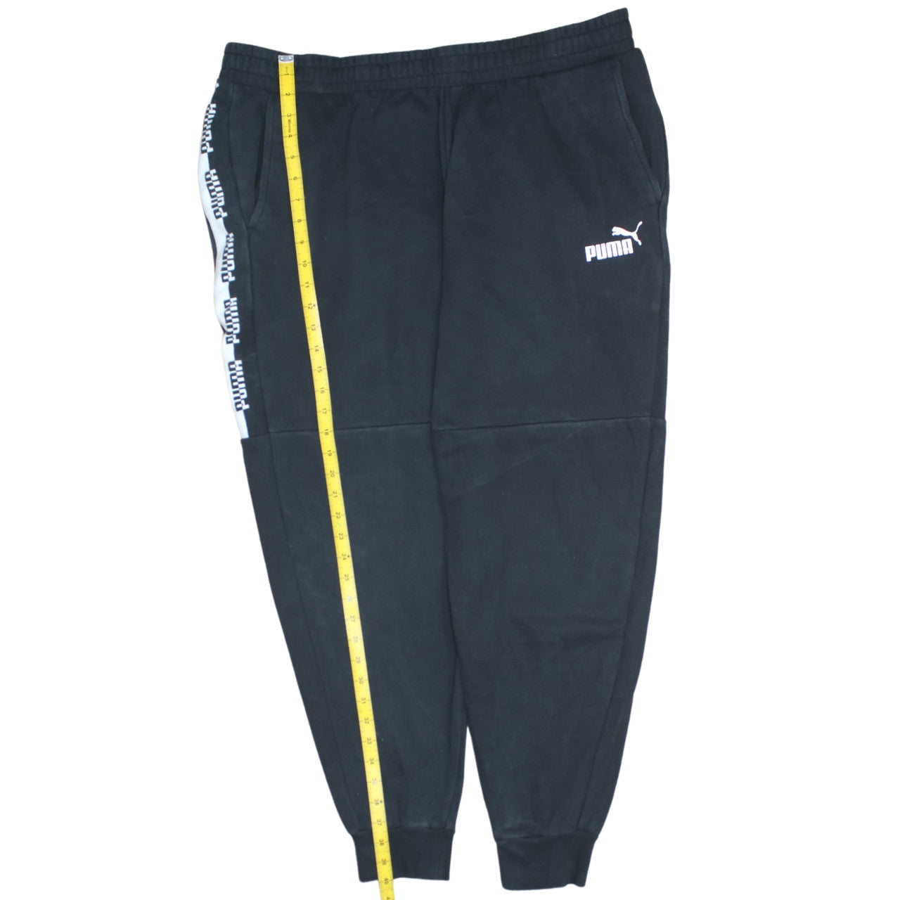 Puma Men’s Black Jogger Sweatpants 2XL Elastic Waist Casual