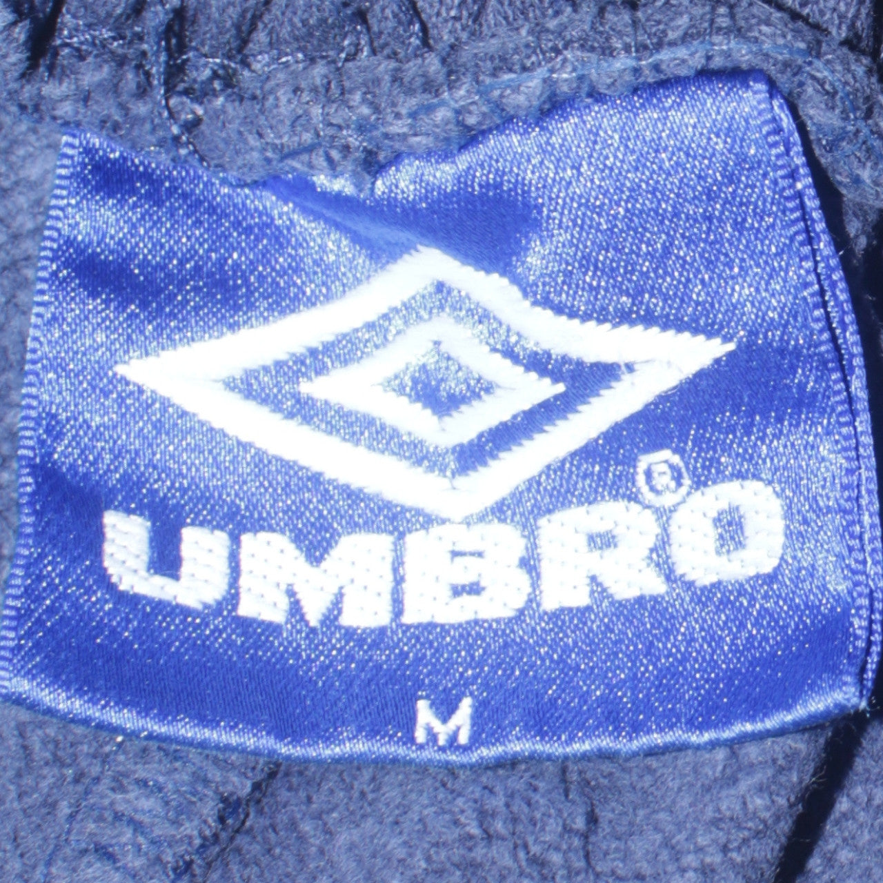 Umbro Womens Blue M Sweatpants Retro Fleece Elastic Waist Zip Pockets