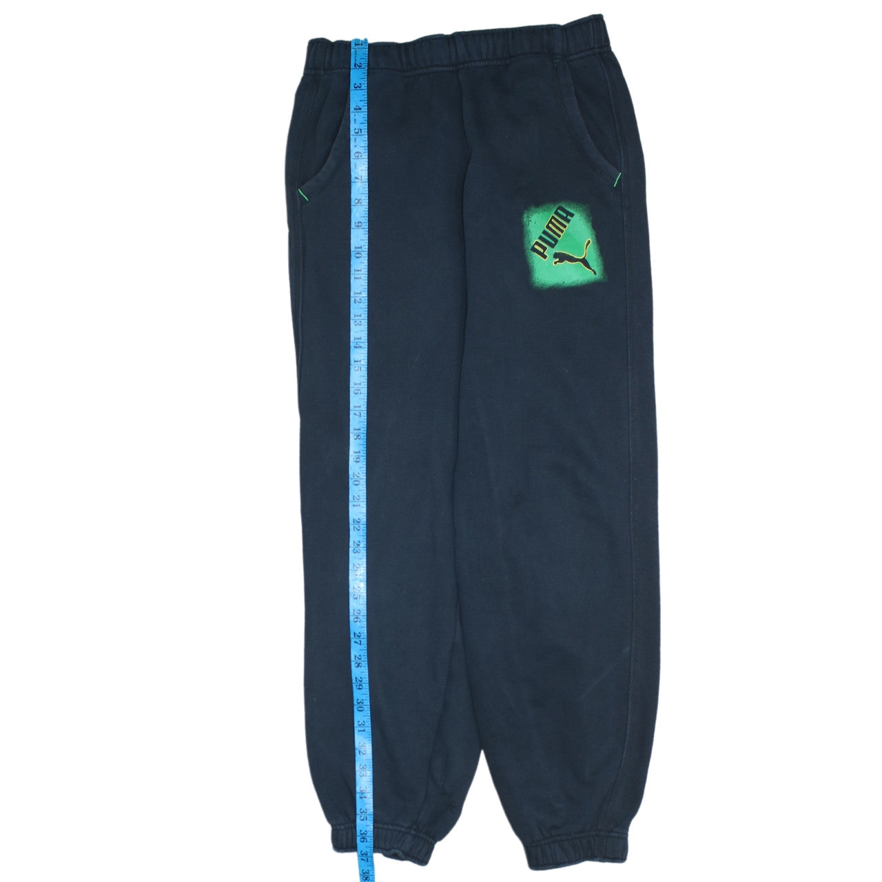 Puma Mens Blue XL Sweatpants Joggers with Logo Sportswear