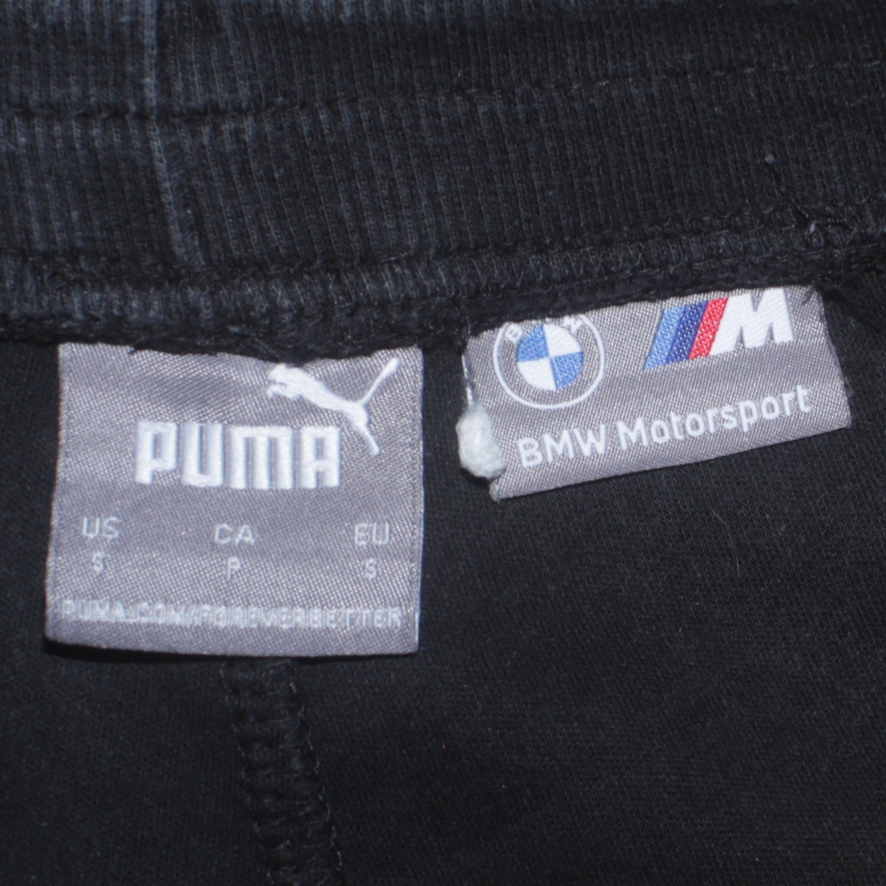 Puma BMW Motorsport Men's Black Jogger Sweatpants Size S