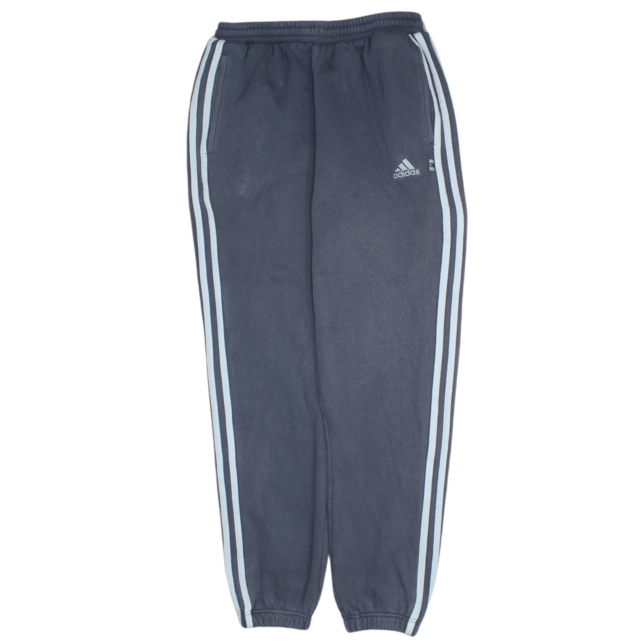 Adidas Men’s Blue Sweatpants S Regular Fit Casual Sportswear