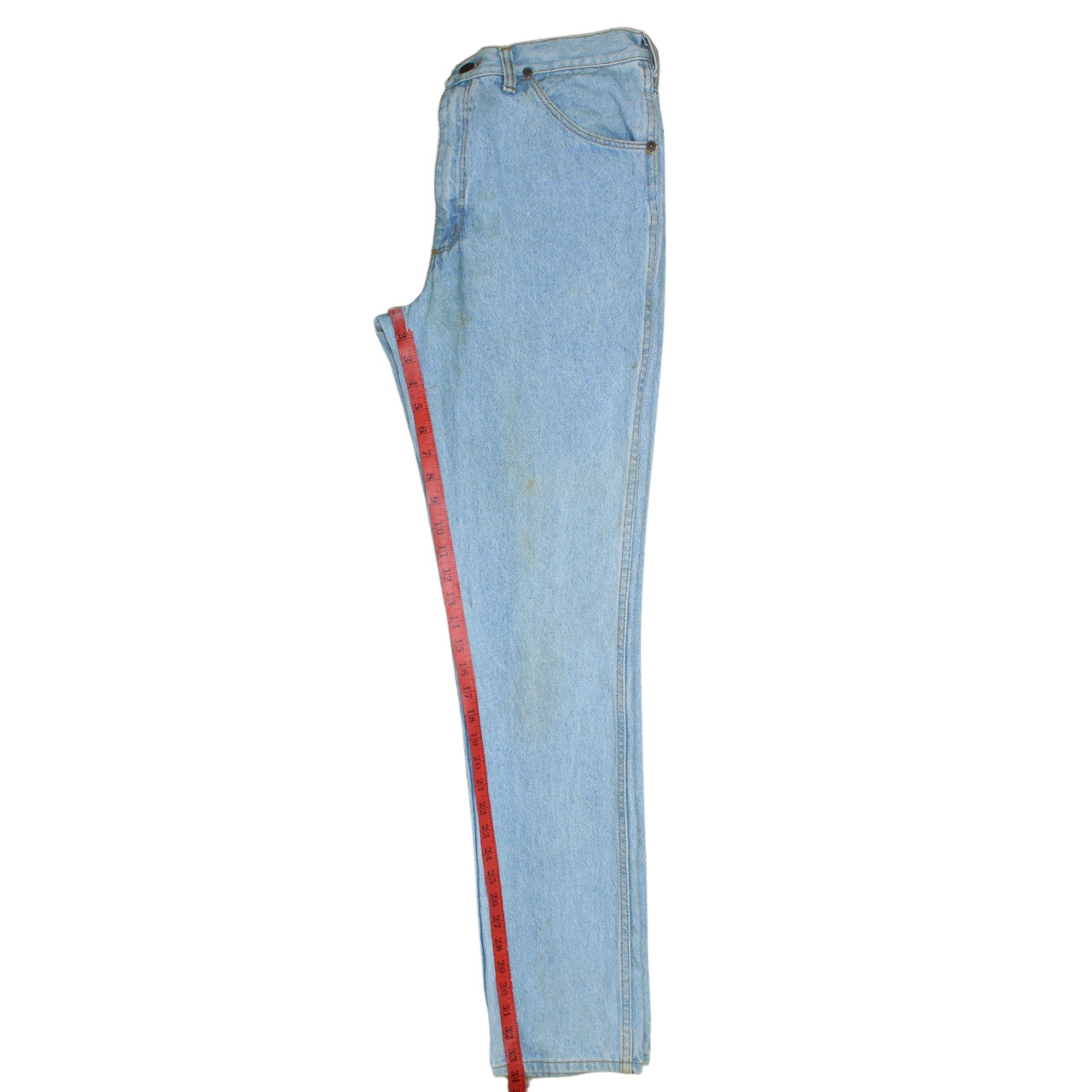 Wrangler Men's Blue 34 Straight Leg Vintage Denim Jeans