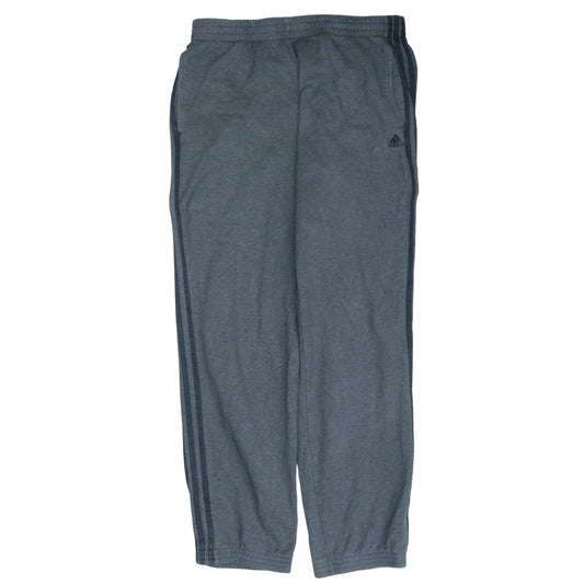 Adidas Mens Grey Sweatpants L Regular Fit Elastic Waist Casual