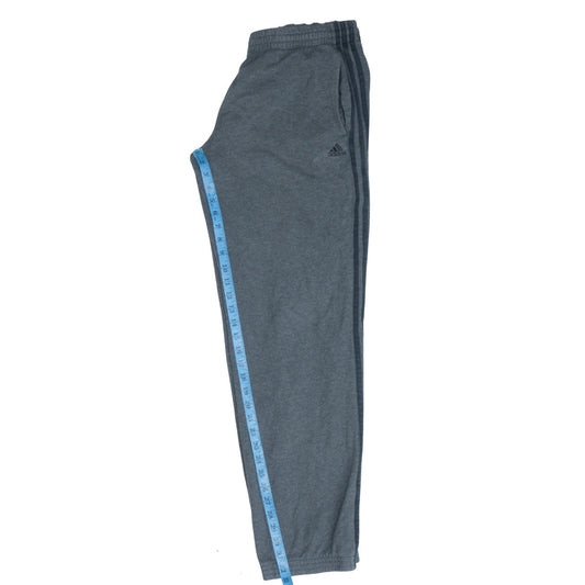 Adidas Mens Grey Sweatpants L Regular Fit Elastic Waist Casual