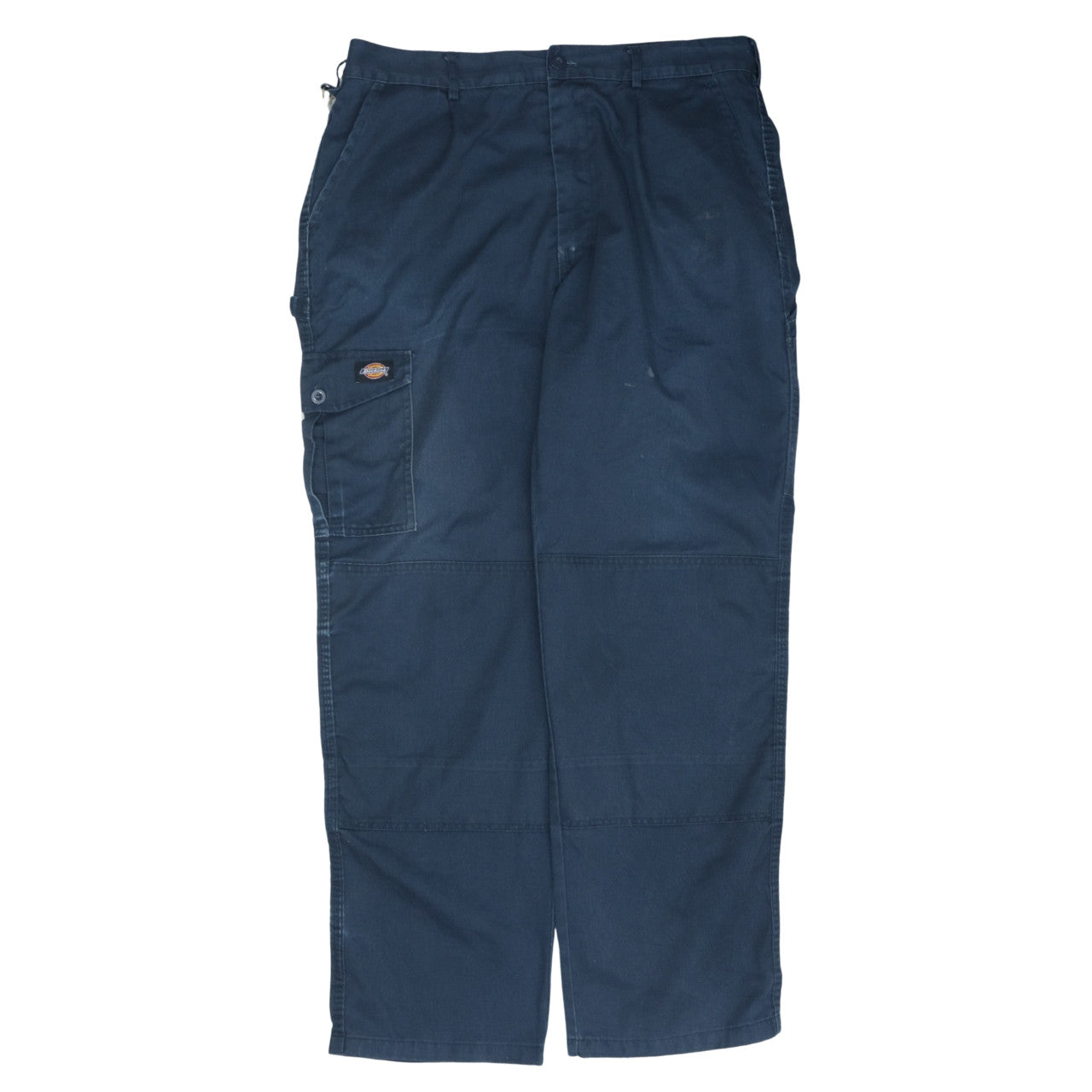 Dickies Mens Blue Cargo Work Trousers 38R Straight Leg