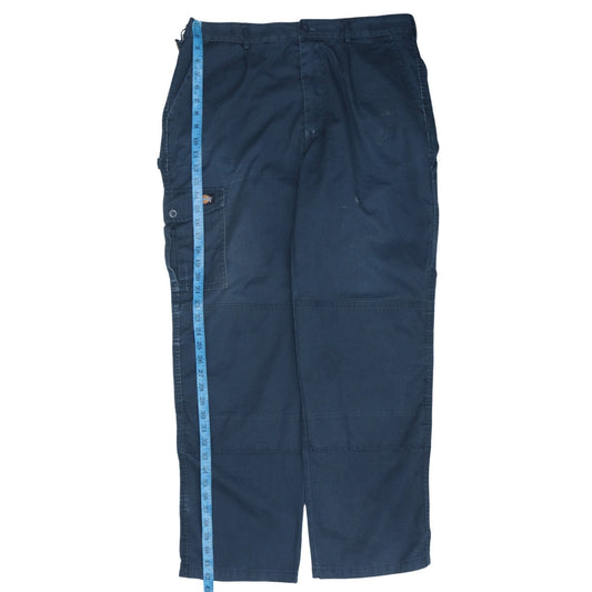 Dickies Mens Blue Cargo Work Trousers 38R Straight Leg