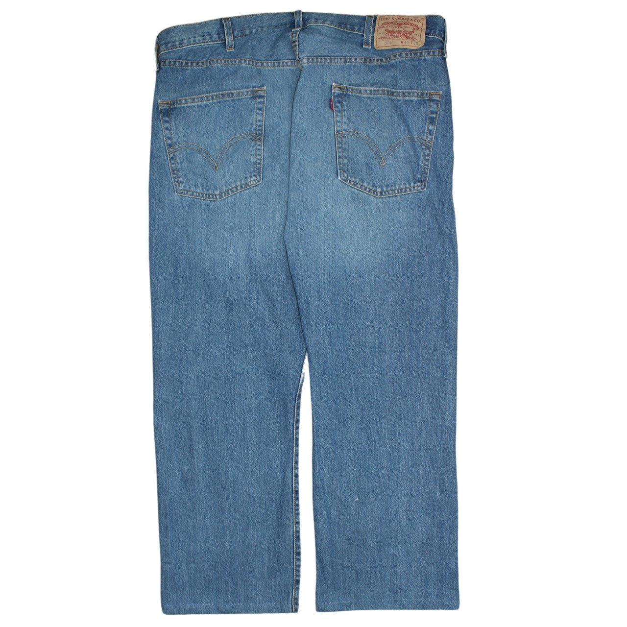Levi's 501 Men's Blue Straight Leg Jeans W40 L30 Cotton Denim