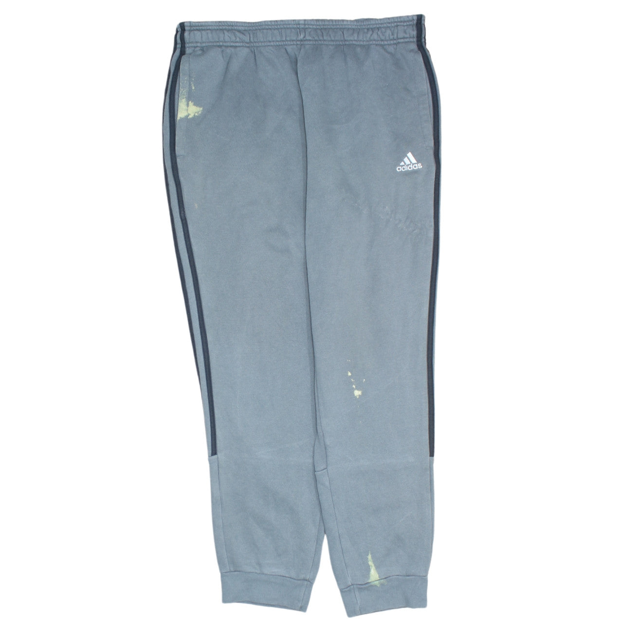 Adidas Mens Grey Sweatpants Joggers L Elastic Waist Casual Tapered