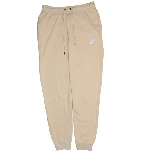 Nike Women’s Beige Jogger Sweatpants Small Regular Fit Logo