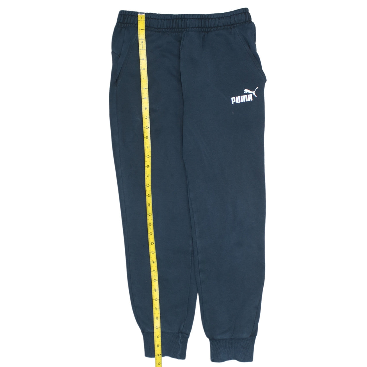 Puma Men’s Black Sweatpants Medium Tapered Fit Casual