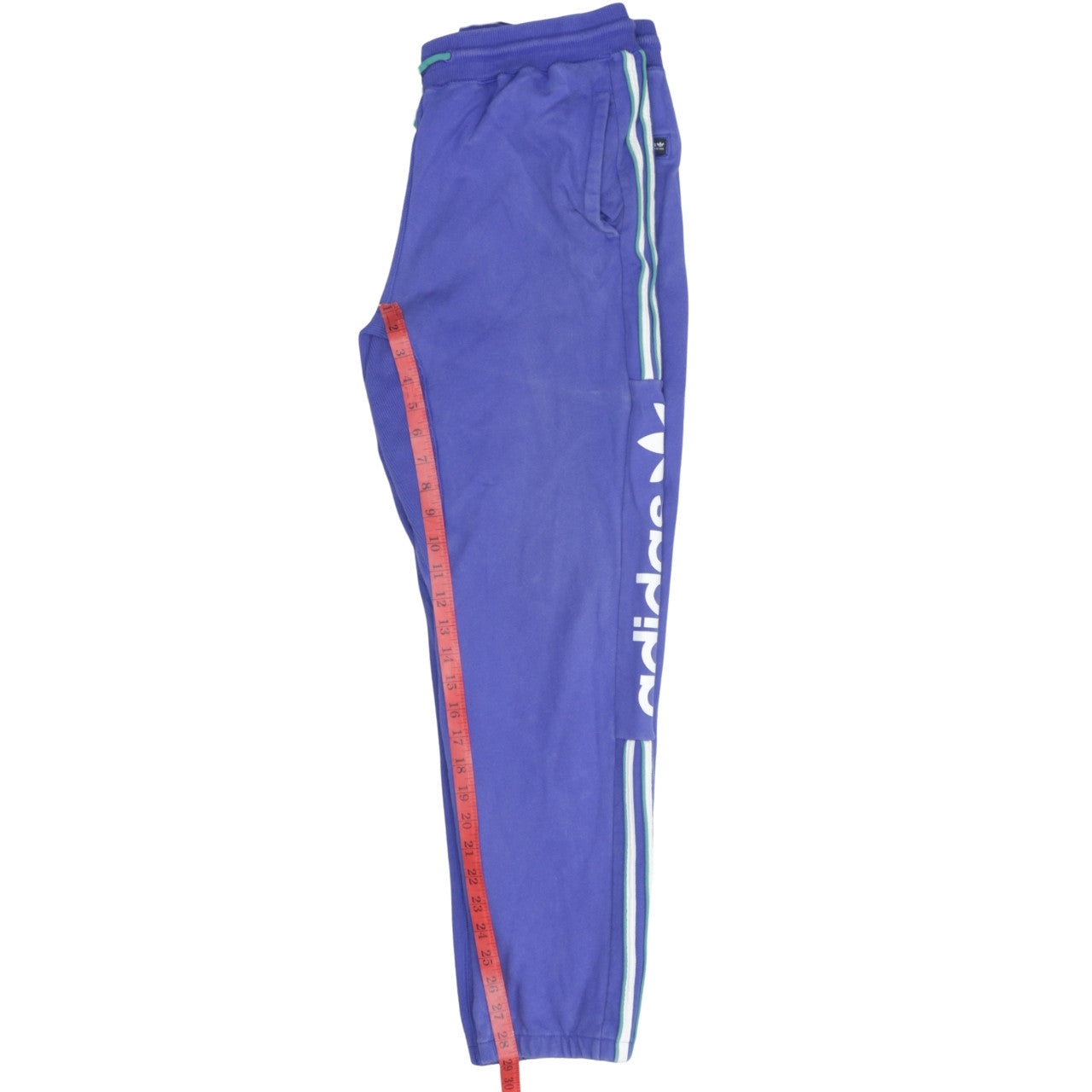 Adidas Mens Blue Jogger Trousers L Logo Sports Casual Pants