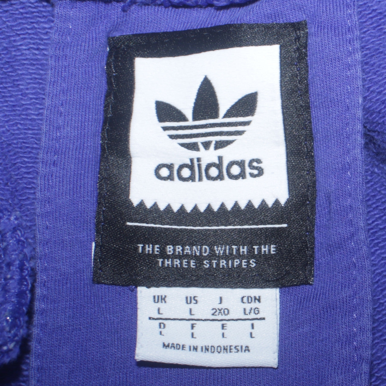 Adidas Mens Blue Jogger Trousers L Logo Sports Casual Pants