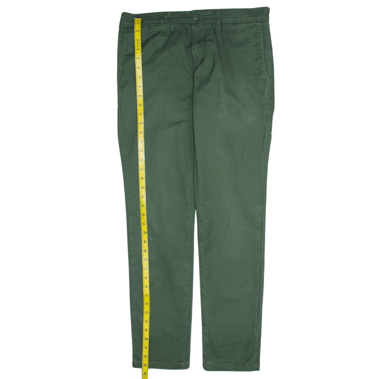 Carhartt Men's Green Chino Trousers 31x32 Straight Leg Casual
