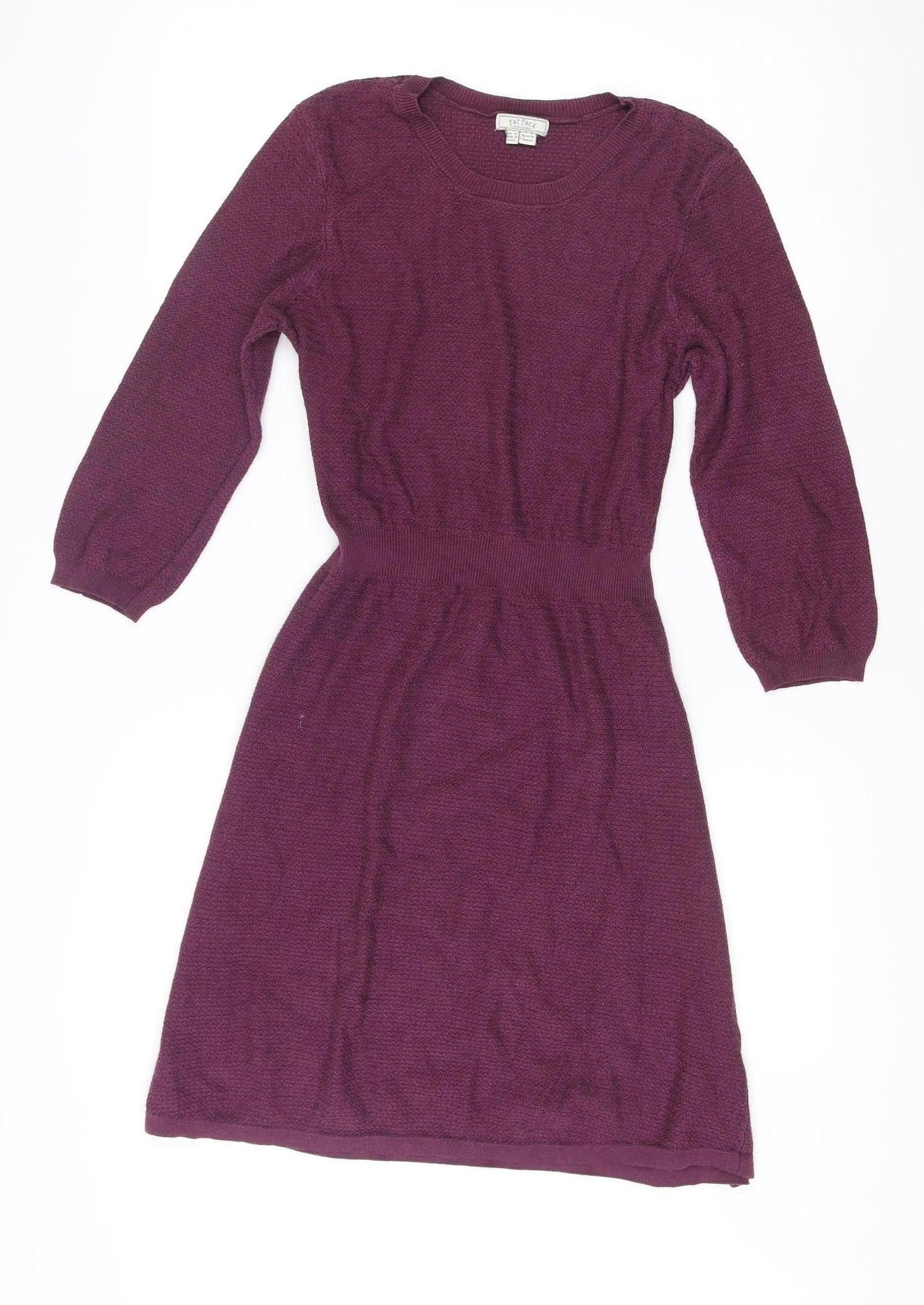Fat Face Women’s Purple Jumper Dress Size 10 Knee Length