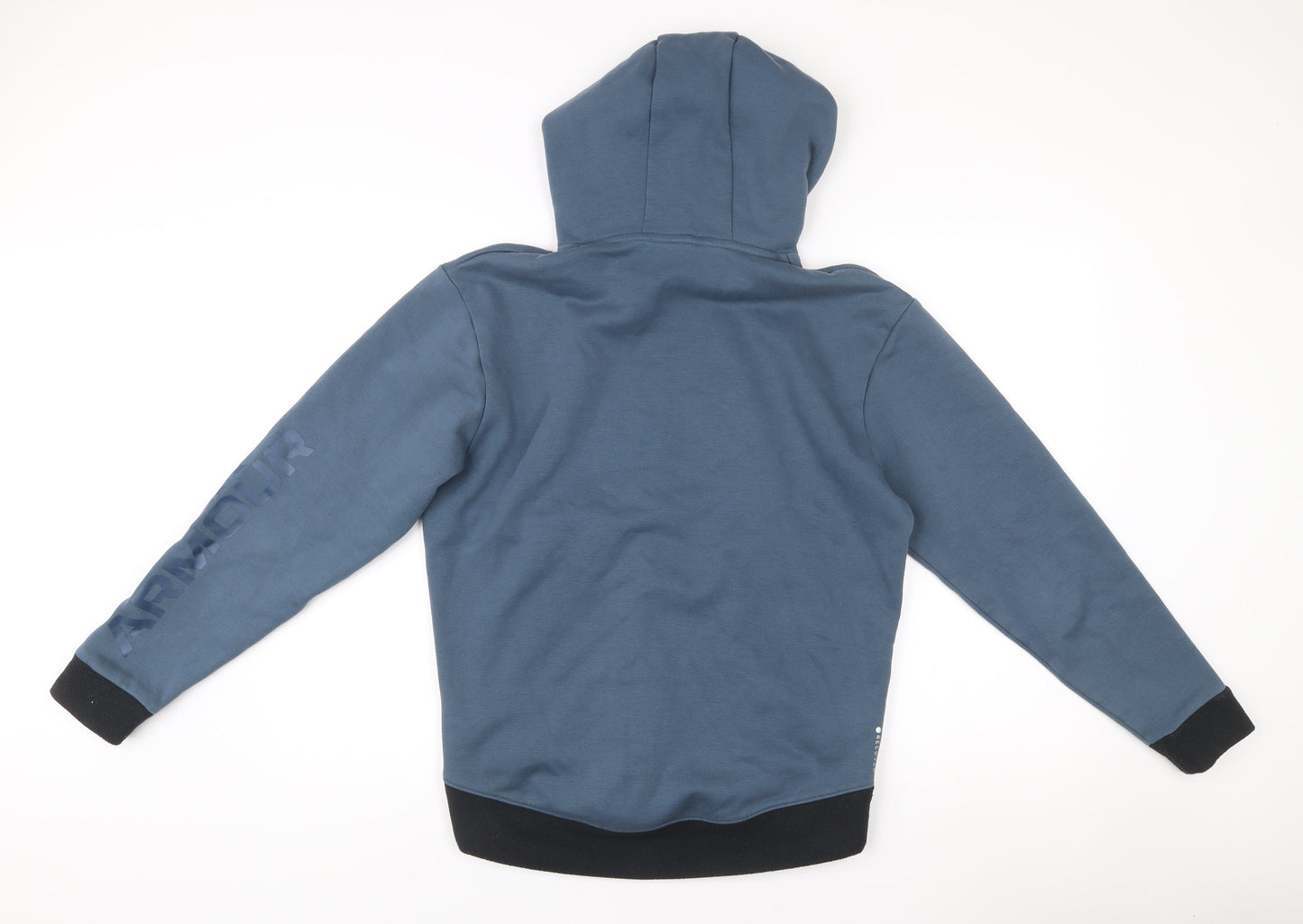 Under Armour Men’s Blue Pullover Hoodie Small Sports Logo Fleece