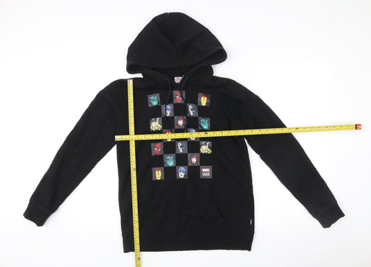Womens UK XS Regular VANS Black Pullover Hoodie