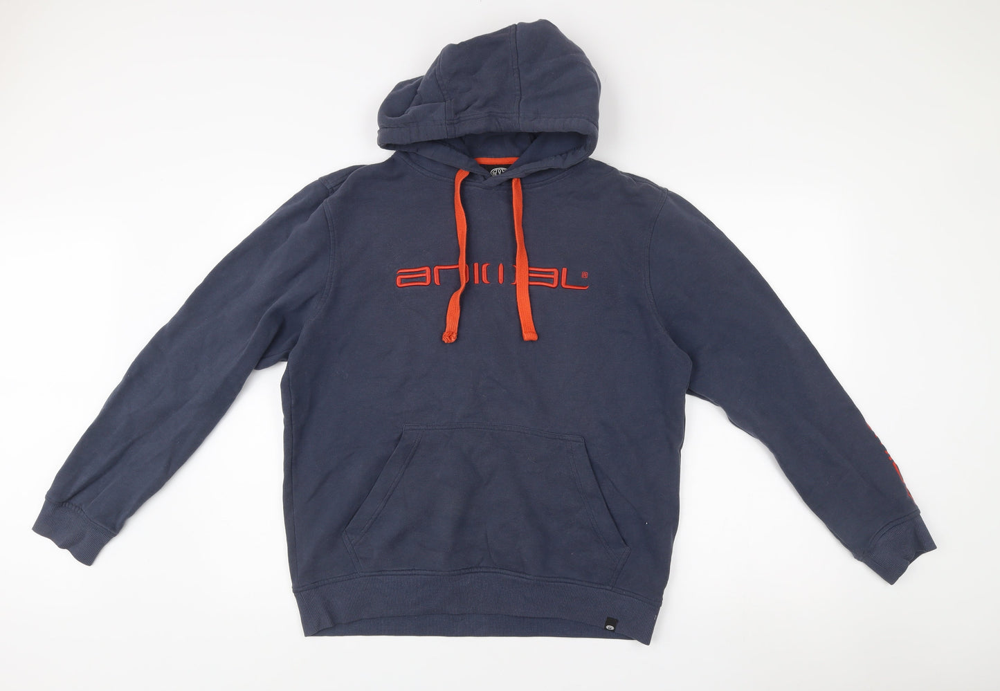 Animal Men’s Blue Hoodie Medium Pullover Logo Hooded Sweatshirt