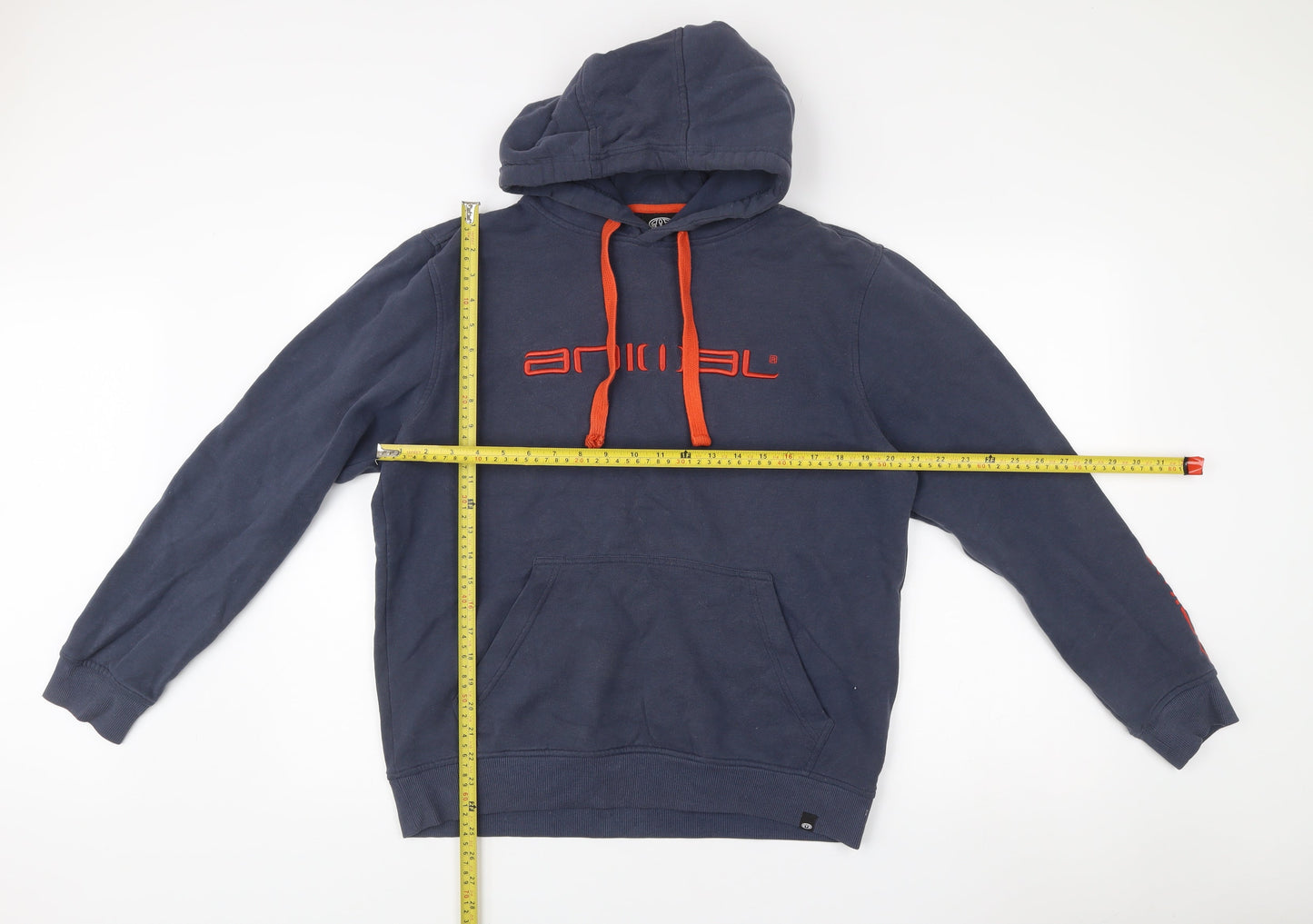 Animal Men’s Blue Hoodie Medium Pullover Logo Hooded Sweatshirt
