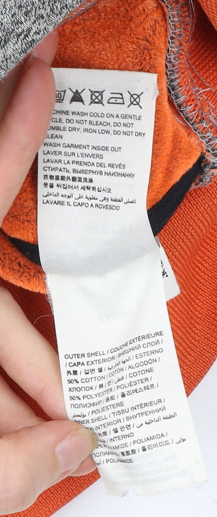 Superdry Men’s Grey Full Zip Hoodie L Logo Detail Hooded Sweatshirt