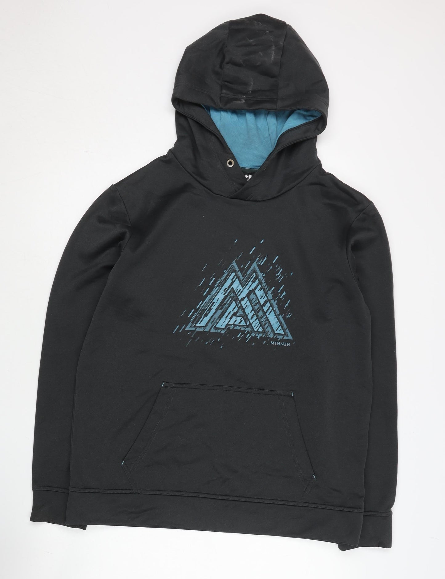 The North Face Mens Black L Graphic Pullover Hoodie Outdoor Fleece