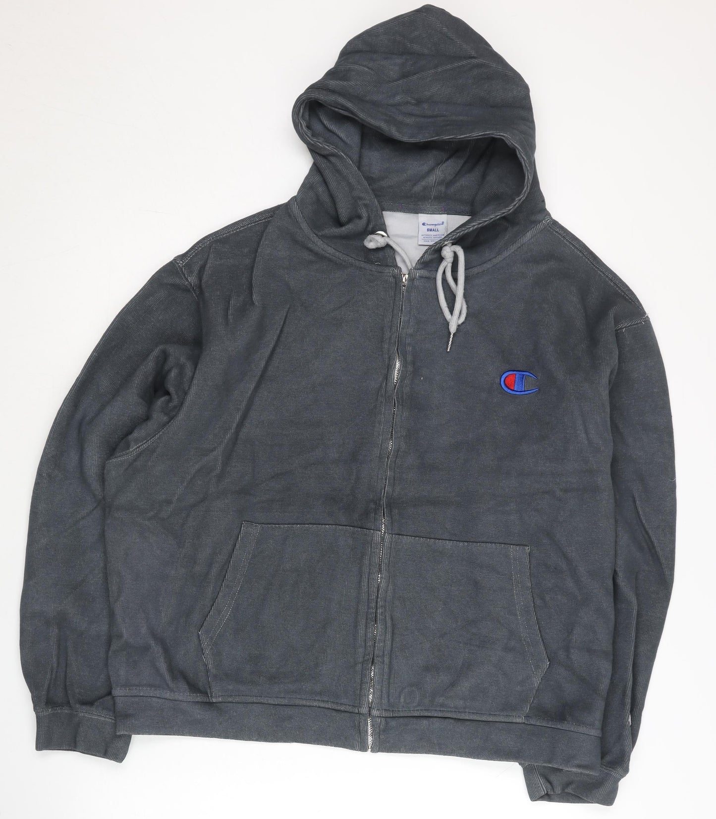 Champion Women’s Grey Full Zip Hoodie Small Athletic Hooded Sweatshirt