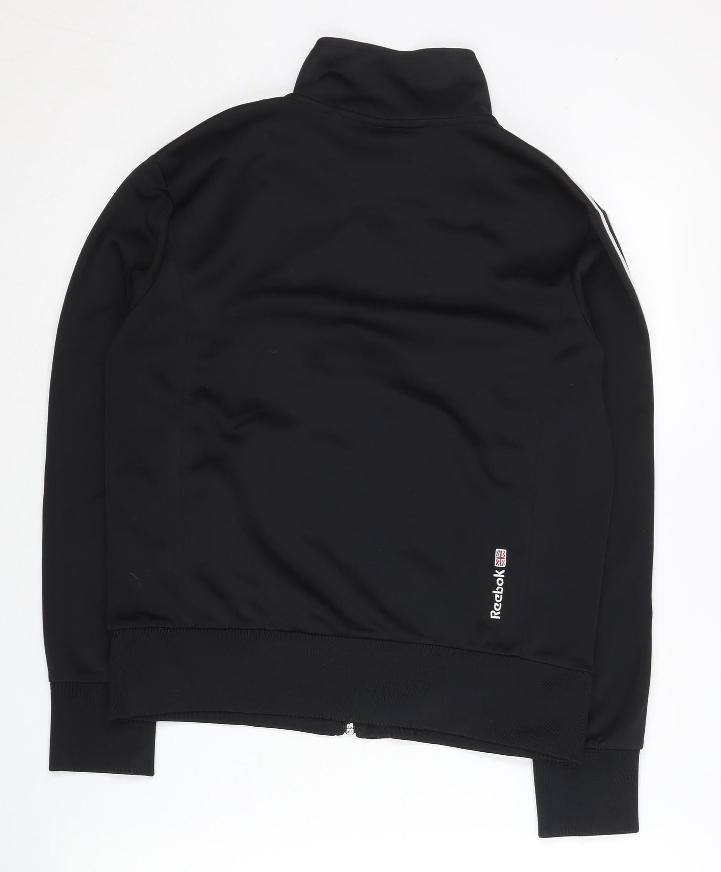 Reebok Womens Black UK 10 Track Jacket Full Zip Sportswear
