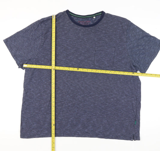 Racing Green Men's Blue 2XL Short Sleeve Cotton Crew Neck T-Shirt