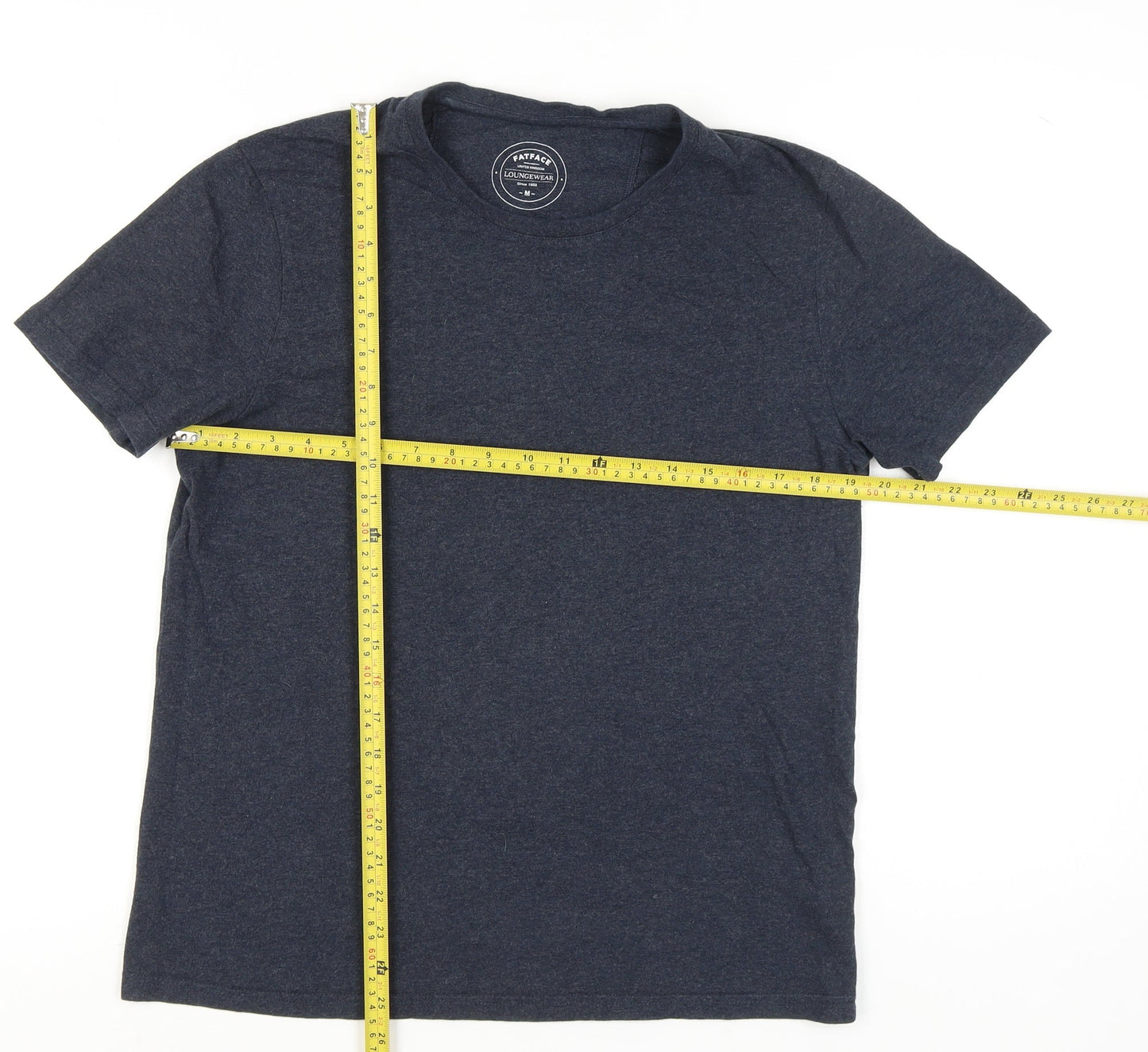 FatFace Men's Blue Medium Crew Neck Short Sleeve Cotton T-Shirt