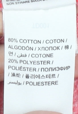 Superdry Women's Pink Hoodie XS Graphic Pullover Casual Cotton Blend