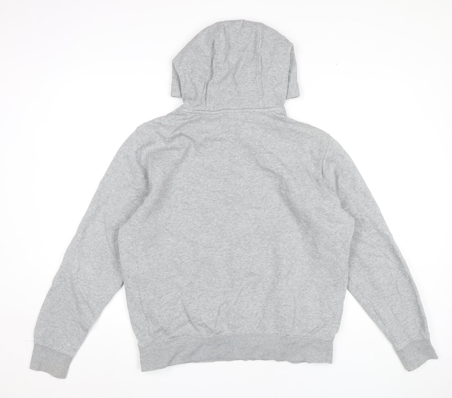 Nike Mens Grey Pullover Hoodie Sweatshirt Medium Logo Sportswear