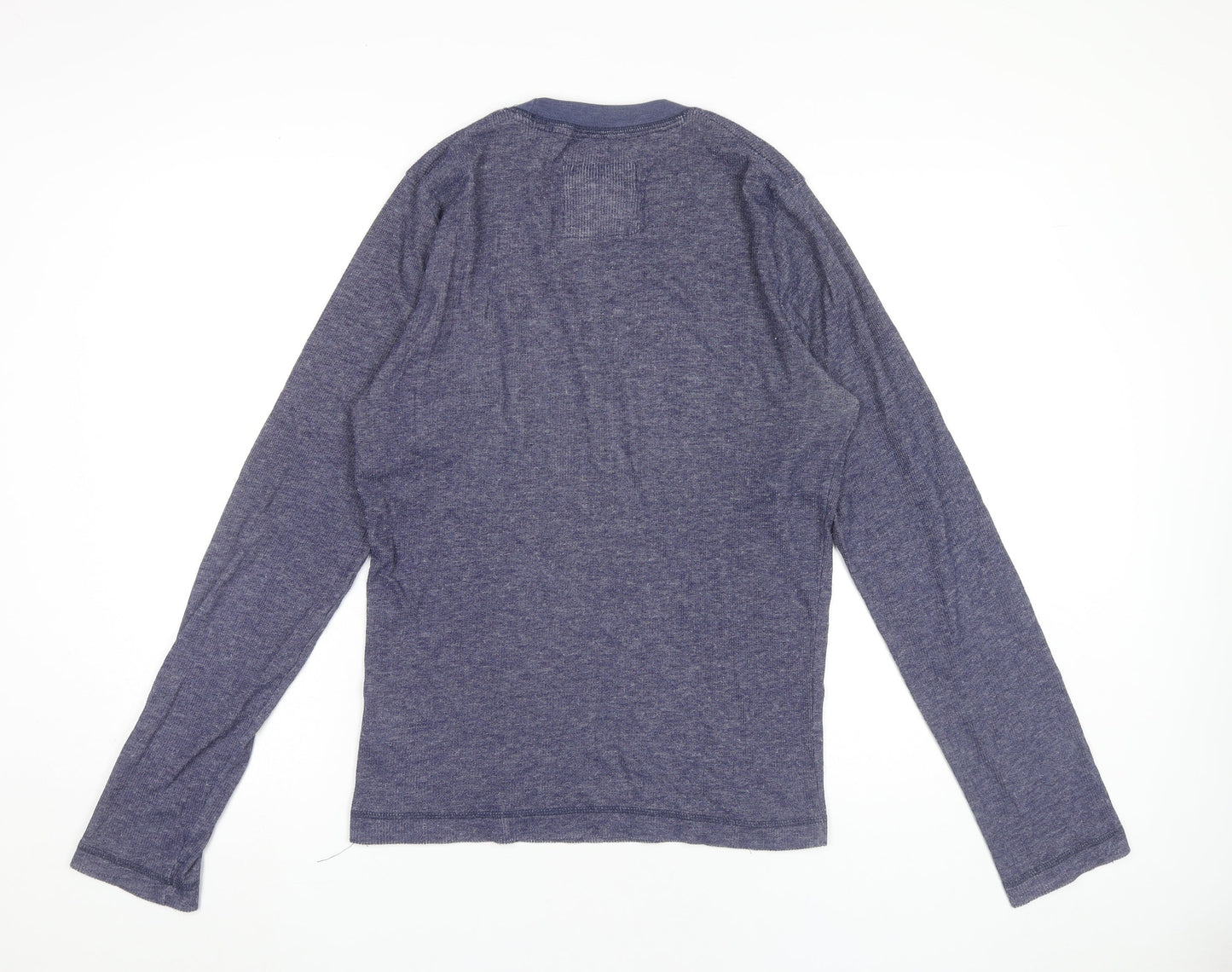 Hollister Men’s Blue Long Sleeve Crew Neck T-Shirt XL