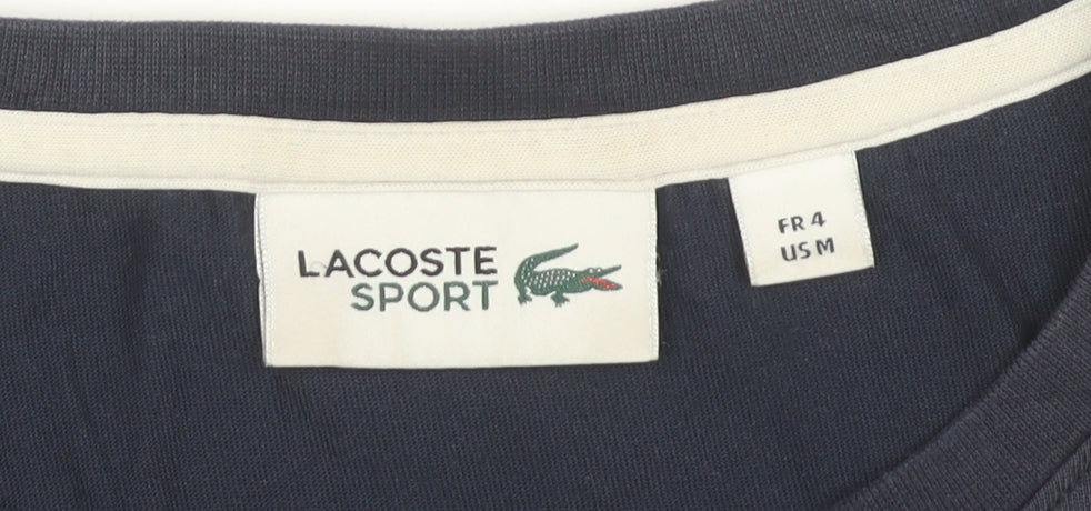 Lacoste Sport Men's Blue M Logo Graphic Short Sleeve T-Shirt