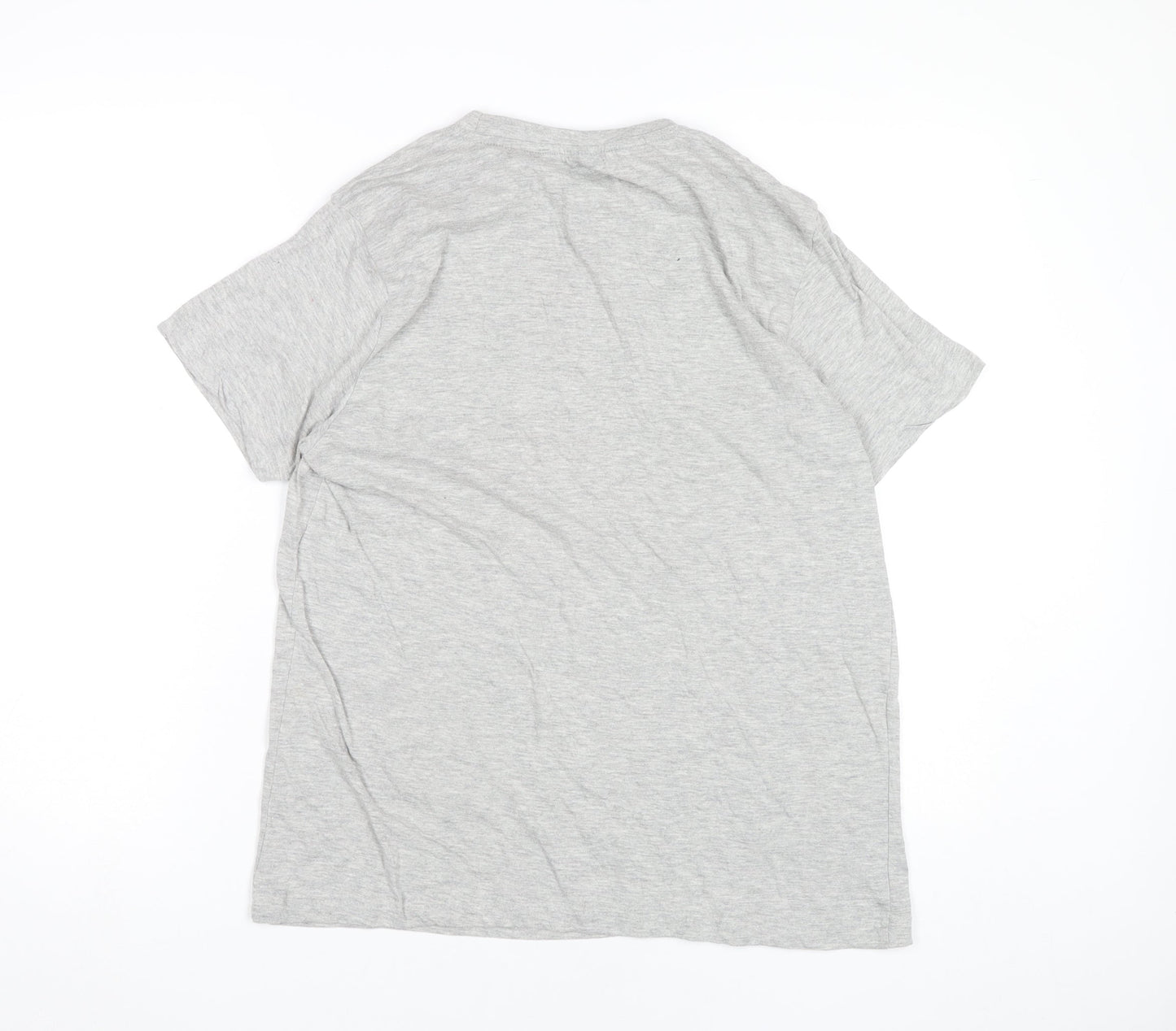 Donnay Men's Grey L Crew Neck Cotton Blend Short Sleeve T-Shirt